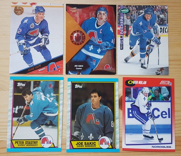 Quebec Nordiques NHL krtyk Sakic Sundin Nolan Simon Kovalenko