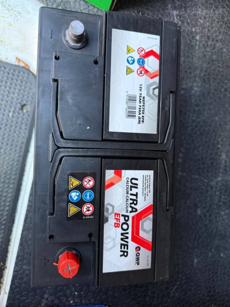 Qwp akkumultor 12V 75AH 730A EFB Start-Stop