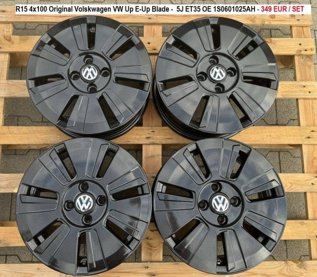 R15 4x100 Original Volskwagen VW Up E-Up Blade gyri felnik alufelnik