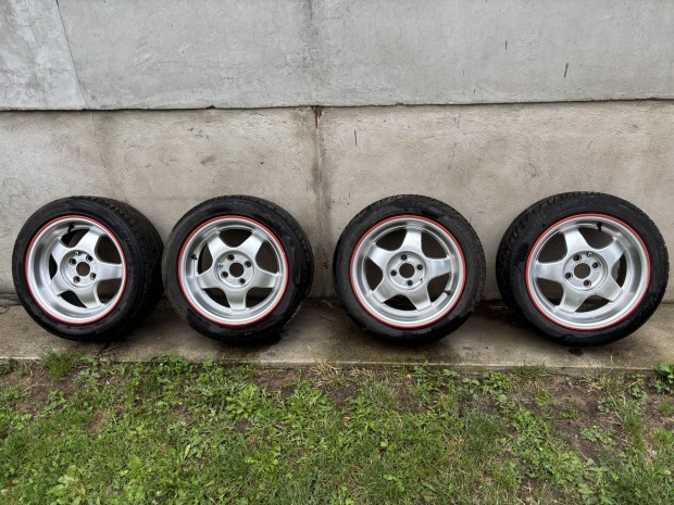 R15 4x100 alufelni gumival