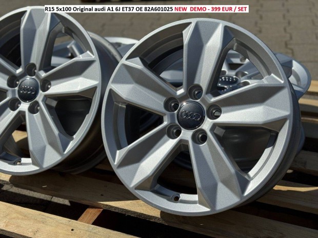 R15 5x100 Original audi A1 6J ET37 gyári alufelnik felnik felni