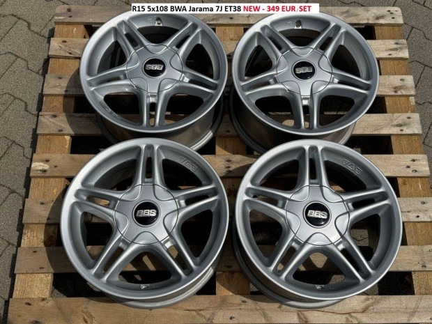 R15 5x108 BWA Jarama 7J ET38 új alufelnik felnik 7x15 15" 15col