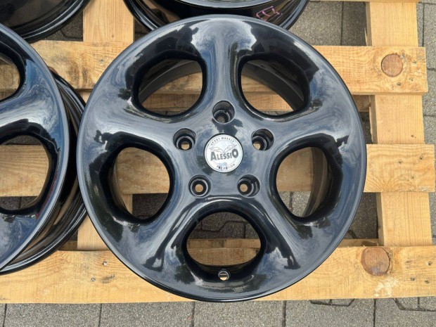 R15 5x120 Alessio Black Glossy BMW E46 7J ET35 alufelnik felnik