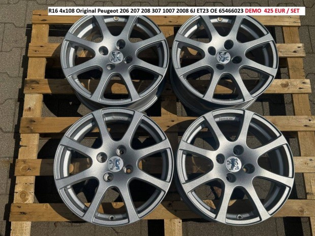 R16 4x108 Original Peugeot 206 207 208 307 1007 2008 6J ET23 alufelnik