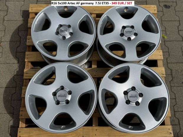 R16 5x100 Artec AF germany 7.5J ET35 felnik alufelnik felni alufelni
