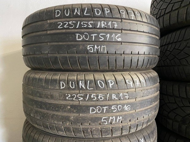 R17 225/55 Dunlop 97Y 2x5mm DOT5116 2db