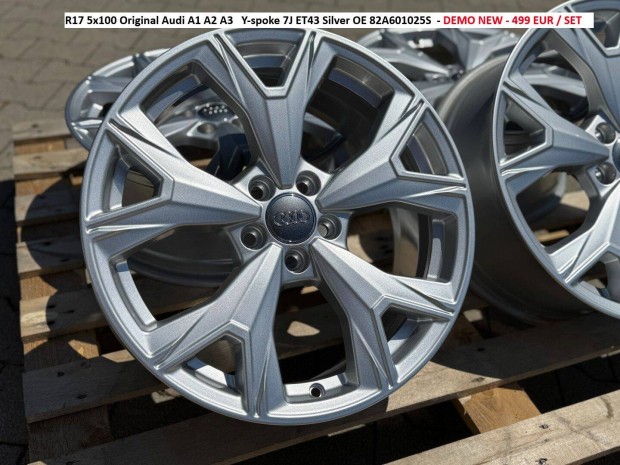 R17 5x100 Original Audi A1 A2 A3 TT Y-spoke 7J ET43 gyári alufelnik