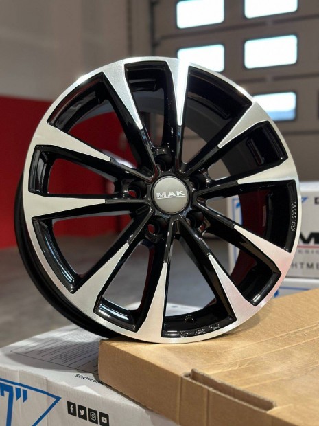 R17 5x100 (57,1) MAK Main Black Mirror 7J ET46 j alufelnik felnik