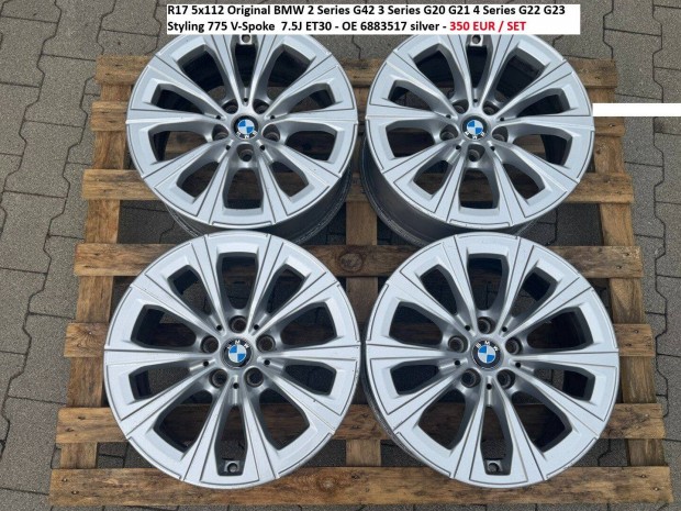 R17 5x112 Original BMW 2 Series G42 3 Series G20 G21 4 Series G22 G23