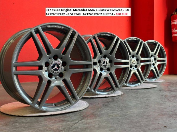 R17 5x112 Original Mercedes AMG E-Class W212 S212 gyri felnik 17"