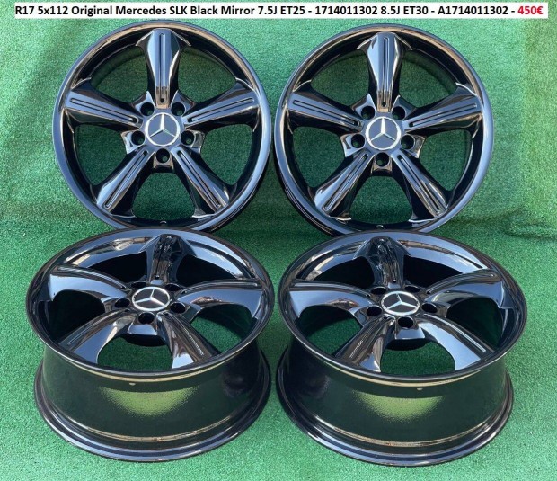 R17 5x112 Original Mercedes SLK ktszles gyri alufelni szett 17"