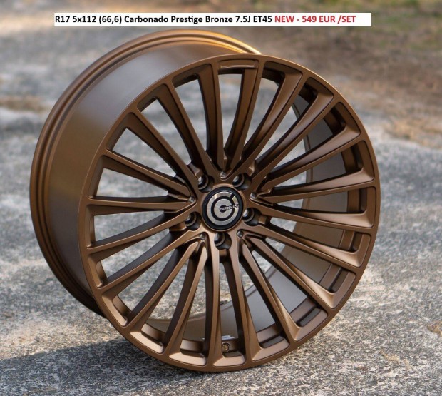 R17 5x112 (66,6) Carbonado Prestige Bronze 7.5J ET45 új alufelnik