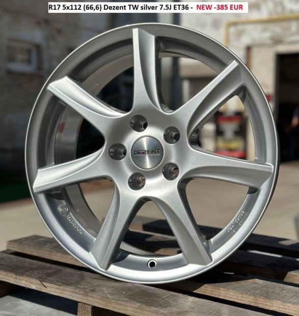 R17 5x112 (66,6) Dezent TW silver 7.5J ET36 j alufelni szett 17"