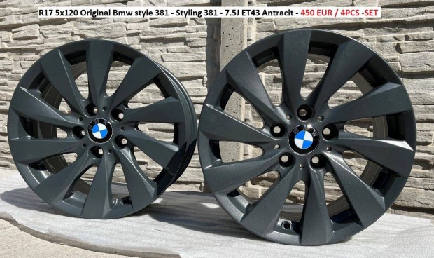 R17 5x120 Original Bmw style 381 - Styling 381 gyri alufelnik felnik