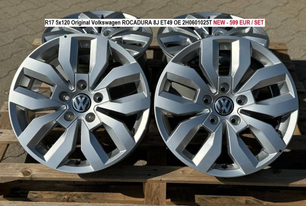 R17 5x120 Volkswagen Rocadura Amarok VW T5 T6 T7 Multivan gyri felnik