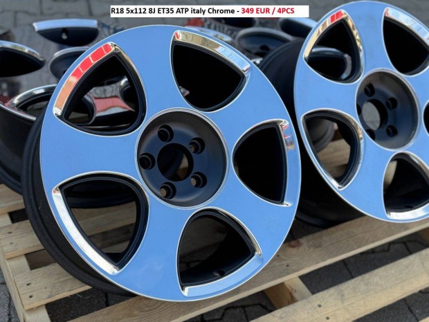 R18 5x112 8J ET35 ATP italy Chrome alufelnik alufelni szett 18"