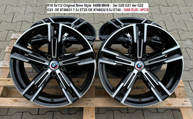 R18 5x112 Original Bmw Style 848M M848 ktszles gyri alufelnik