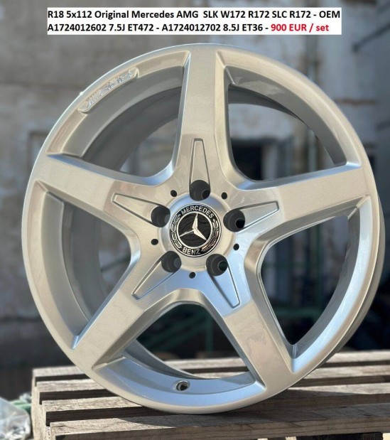 R18 5x112 Original Mercedes AMG SLK W172 R172 SLC R172 alufelnik 18"
