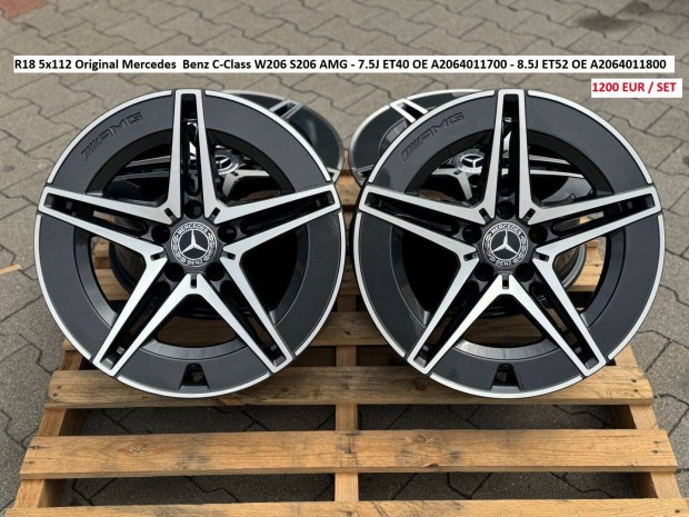 R18 5x112 Original Mercedes Benz C-Class W206 S206 kétszéles felnik