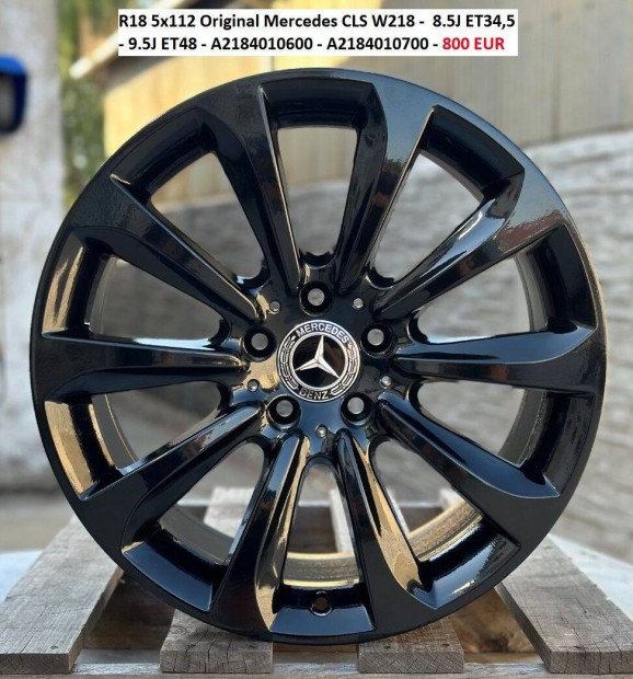 R18 5x112 Original Mercedes CLS W218 kétszéles gyári alufelnik 18"