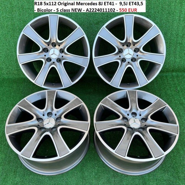 R18 5x112 Original Mercedes S class ktszles gyri alufelnik felnik