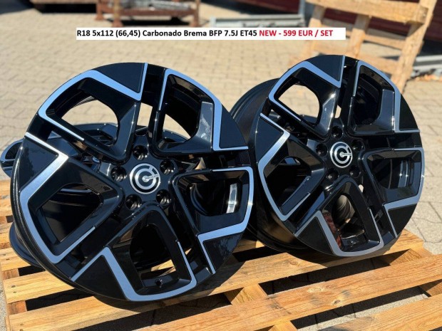 R18 5x112 (66,45) Carbonado Brema BFP 7.5J ET45 új felni alufelni 18"