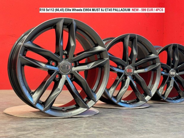 R18 5x112 (66,45) Elite Wheels EW04 MUST 8J ET45 8x18 18" új felnik