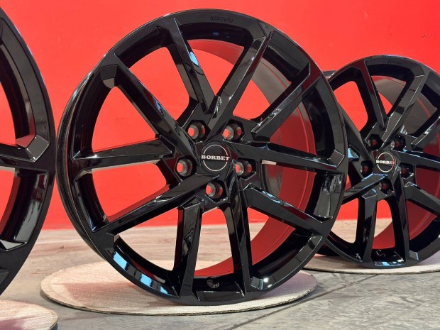 R18 5x112 (66.5) Borbet N Black Glossy 8J ET49 j felnik alufelnik 18"