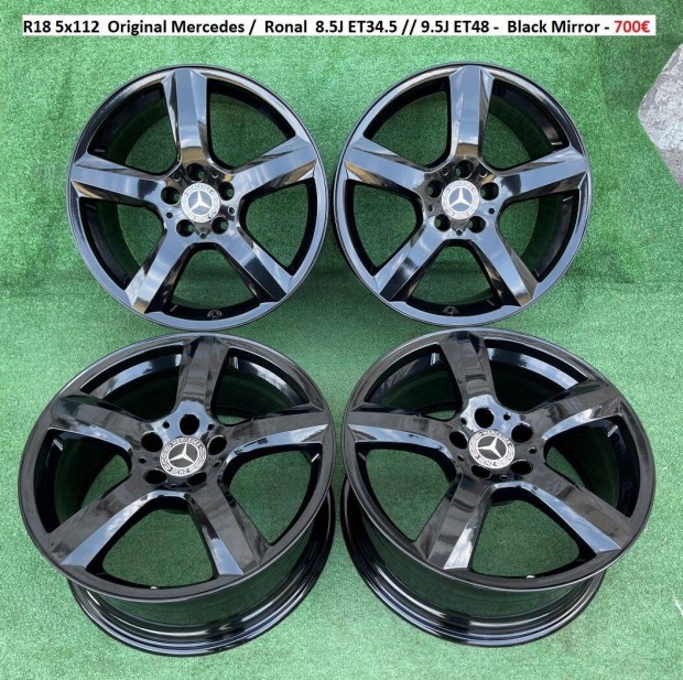 R18 5x112 mercedes Ktszles gyri alufelnik felnik 18" 18col