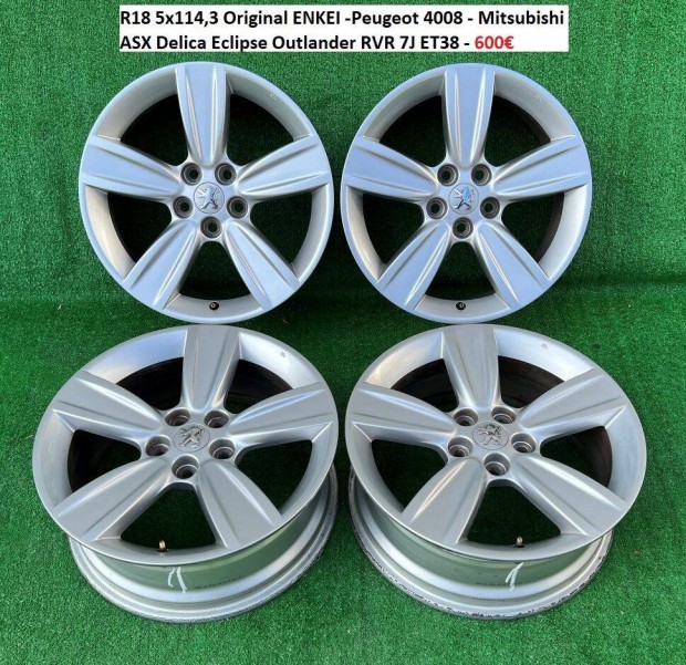 R18 5x114,3 Original Enkei -Peugeot 4008 - Mitsubishi ASX Delica Eclip