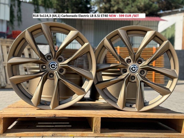 R18 5x114,3 (64,1) Carbonado Electric LB 8.5J ET40 új alufelnik felnik