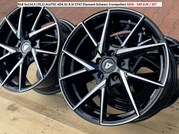 R18 5x114,3 (70,1) Alutec ADX.01 8.5J ET47 új alufelni felni alufelnik