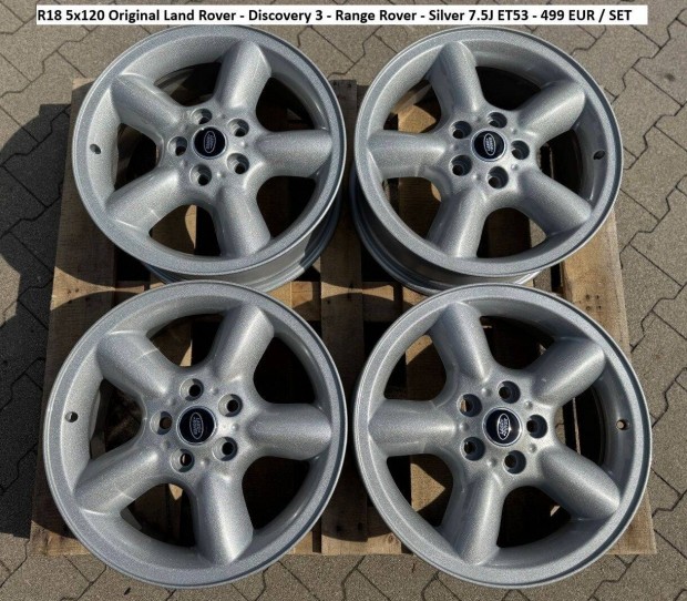 R18 5x120 Original Land Rover - Discovery 3 - Range Rover gyri felnik