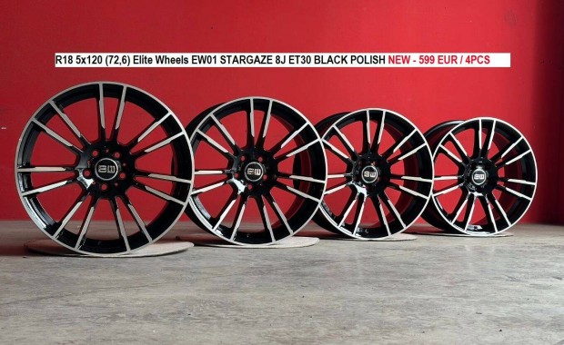 R18 5x120 (72,6) Elite Wheels EW01 Stargaze 8J ET30 j alufelnik 8x18