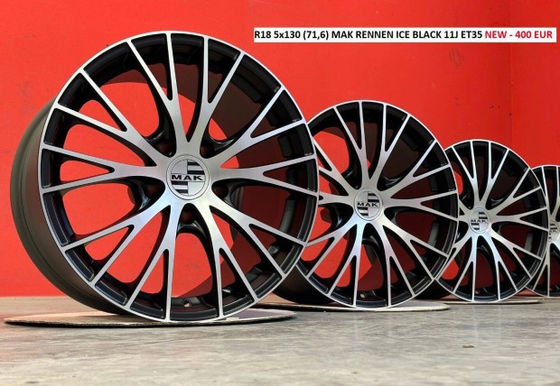 R18 5x130 (71,6) MAK 11J extra széles új alufelnik 18" 18col