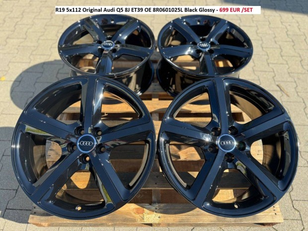 R19 5x112 Original Audi Q5 8J ET39 OE 8R0601025L gyri alufelnik felni