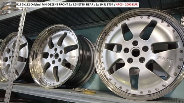 R19 5x112 Original MH-Dezent 9.5J ET38 / 10.5J ET34 többrészes ritka