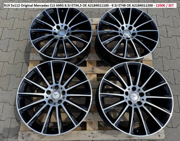 R19 5x112 Original Mercedes CLS AMG kétszéles gyári alufelnik felnik