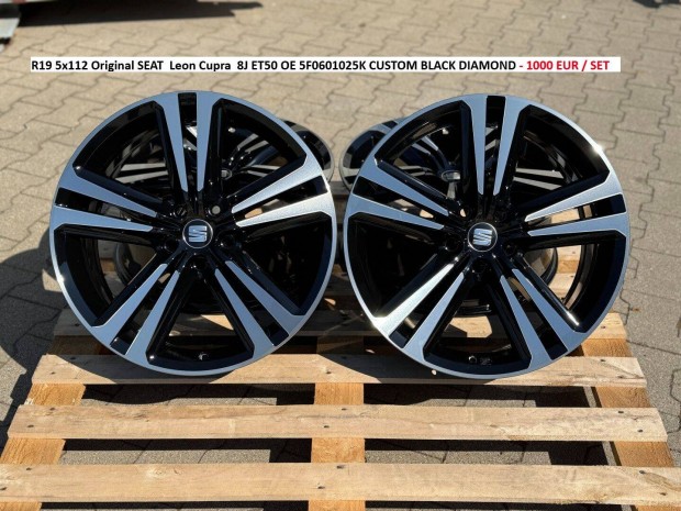 R19 5x112 Original SEAT Leon Cupra 8J ET50 gyári alufelnik felnik 19
