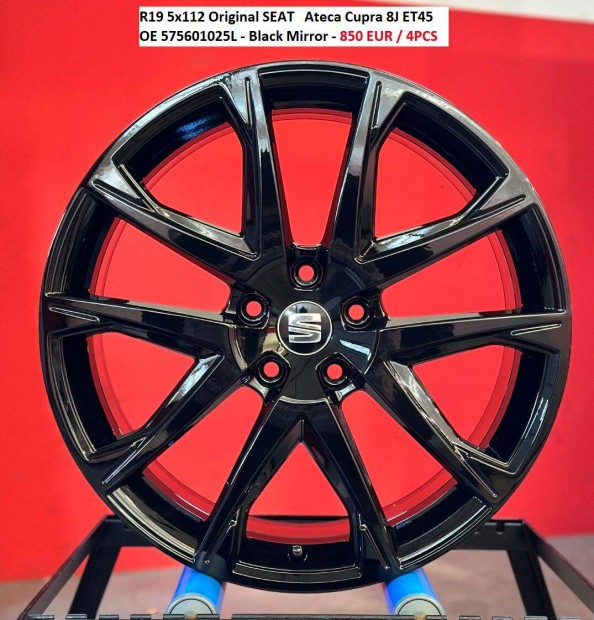 R19 5x112 SEAT Ateca Cupra 8J ET45 8x19 19" gyri alufelni szett