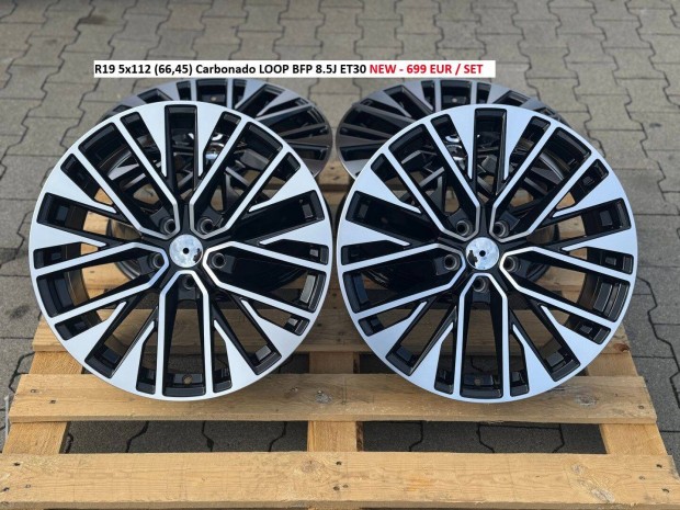 R19 5x112 (66,45) Carbonado Loop BFP 8.5J ET30 új alufelnik felnik