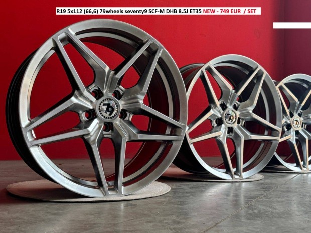 R19 5x112 (66,6) 79wheels seventy9 SCF-M DHB 8.5J ET35 új alufelnik