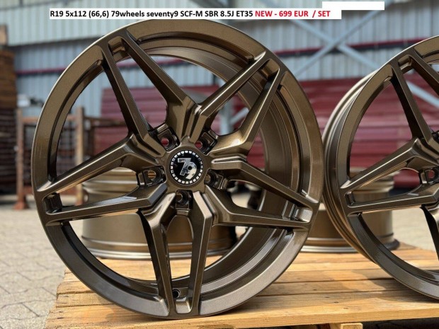 R19 5x112 (66,6) 79wheels seventy9 SCF-M SBR 8.5J ET35 új alufelnik