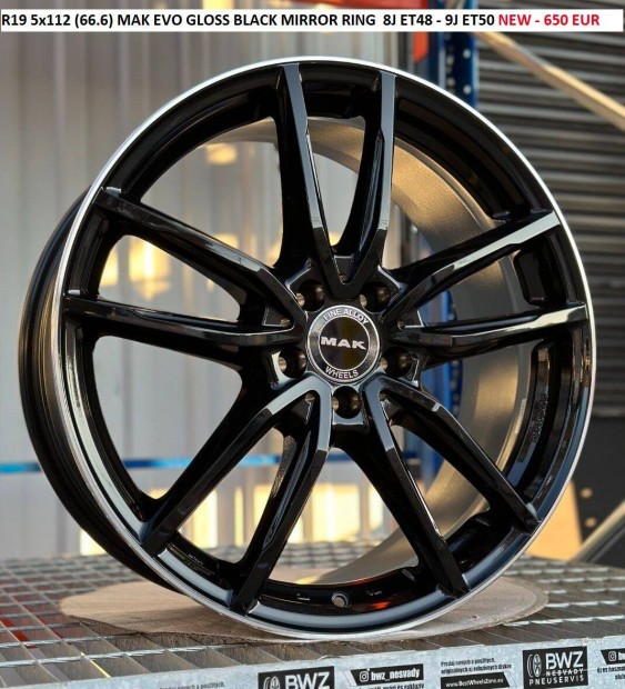 R19 5x112 (66.6) MAK Evo ktszeles felnik MB mercedes 19" 19col