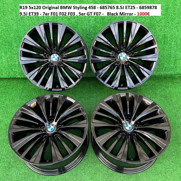 R19 5x120 Original BMW Styling 458 gyri ktszles alufelnik 19"