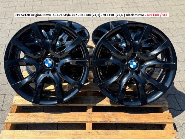 R19 5x120 Original Bmw X6 E71 Style 257 gyári alufelnik felnik 19"