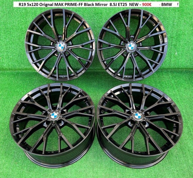 R19 5x120 Orignal MAK PRIME-FF Black Mirror 8.5J ET25 j bmw felnik