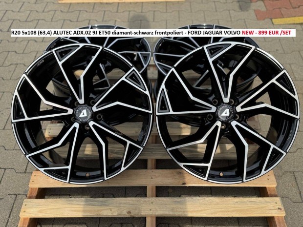 R20 5x108 (63,4) Alutec ADX.02 9J ET50 Volvo Jaguar Ford Új Alufelnik