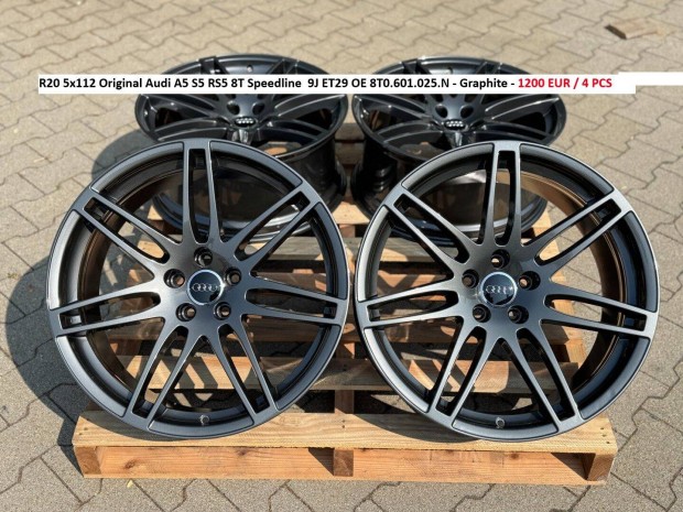 R20 5x112 Original Audi A5 S5 RS5 8T Speedline 9J ET29 gyári alufelnik