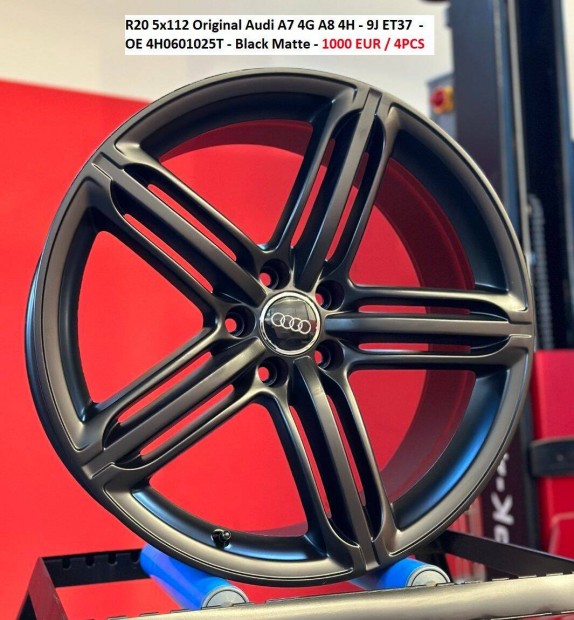 R20 5x112 Original Audi A7 4G A8 4H - 9J ET37 9x20 gyri alufelni 4DB